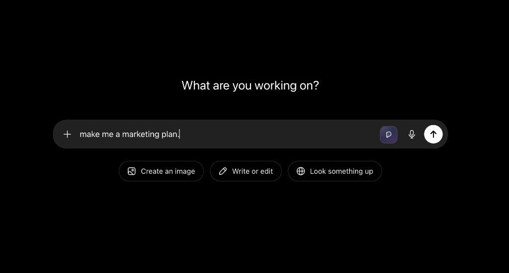 PromptEngine - AI Prompt Studio: type a raw idea into the ChatGPT chatbox